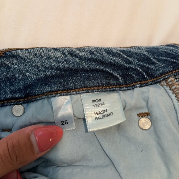 Reformation Distressed Liza High Rise Straight Long Jeans - Picture 5 of 7